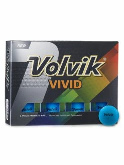 Volvik Vivid Golf Balls - 1 Dozen Blue