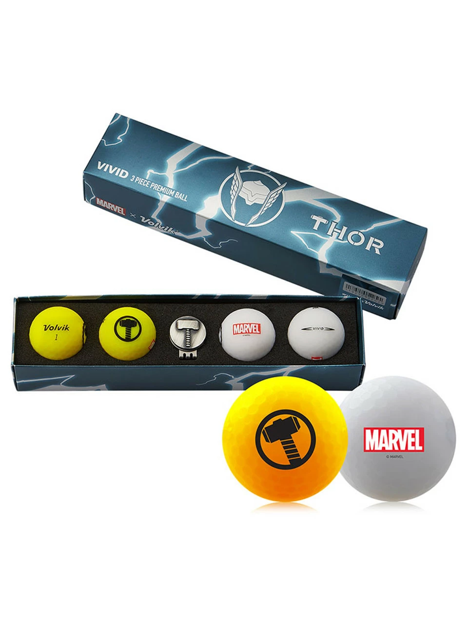 Marvel Golf Balls & Marker - 4 Pack Thor 1 Marvel Golf Balls & Marker - 4 Pack Thor